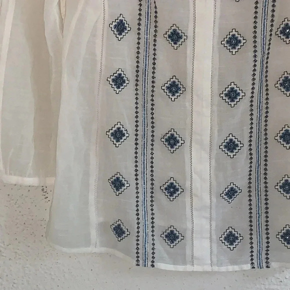 Tory Burch Lucille Beaded Embroidered Size 2 - Picture 3 of 8